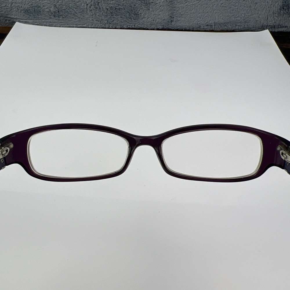 Coach Bernice 844 Purple Eyeglasses Womens Full Rim  51-18-130 Frames Only - Picture 12 of 13